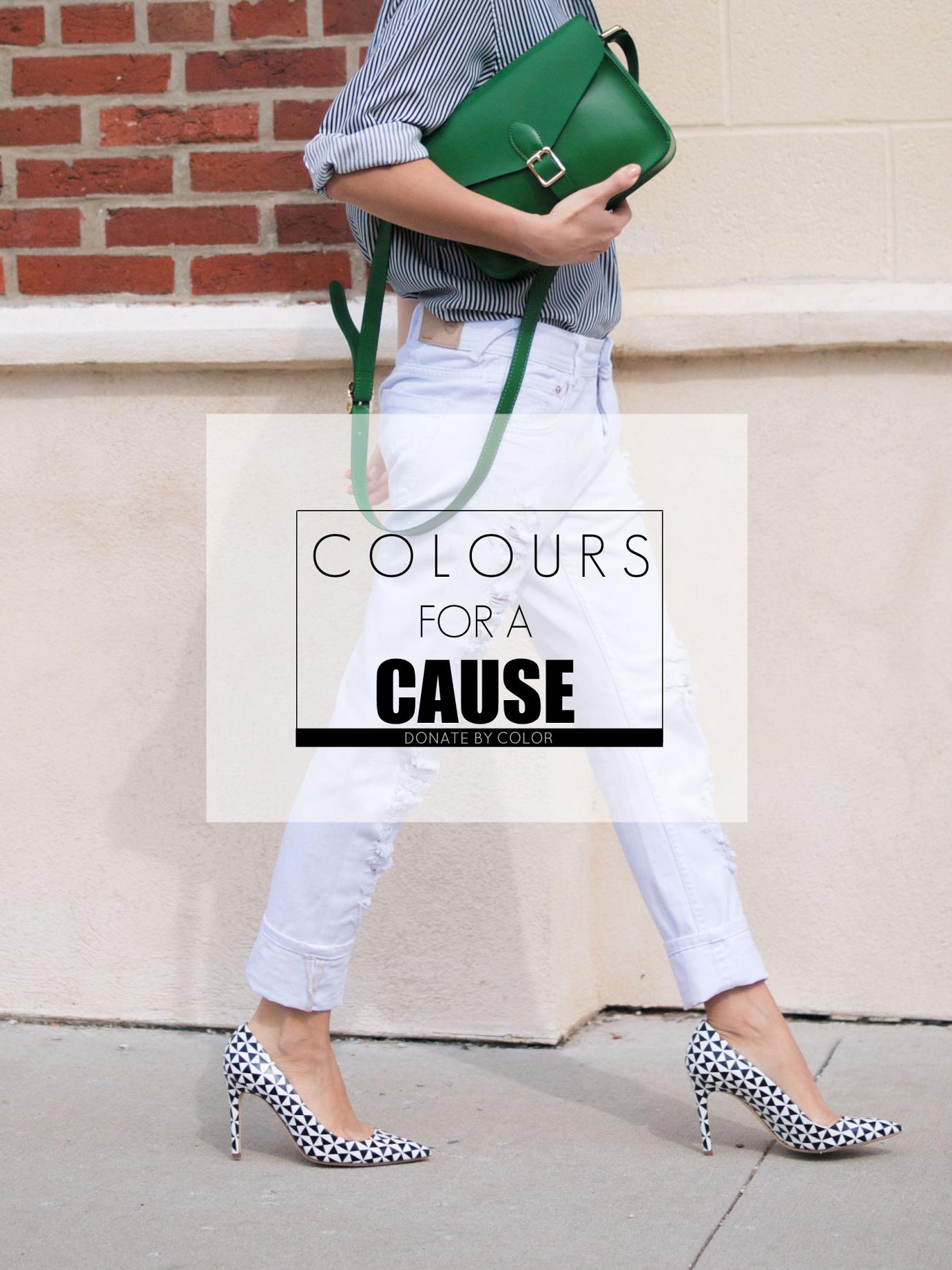 BITTERSWEET COLOURS, angela Roi bag, green bag, boyfriend jeans, white jeans, j.crew shoes, stripes, street style. ray ban, lord and taylor,
