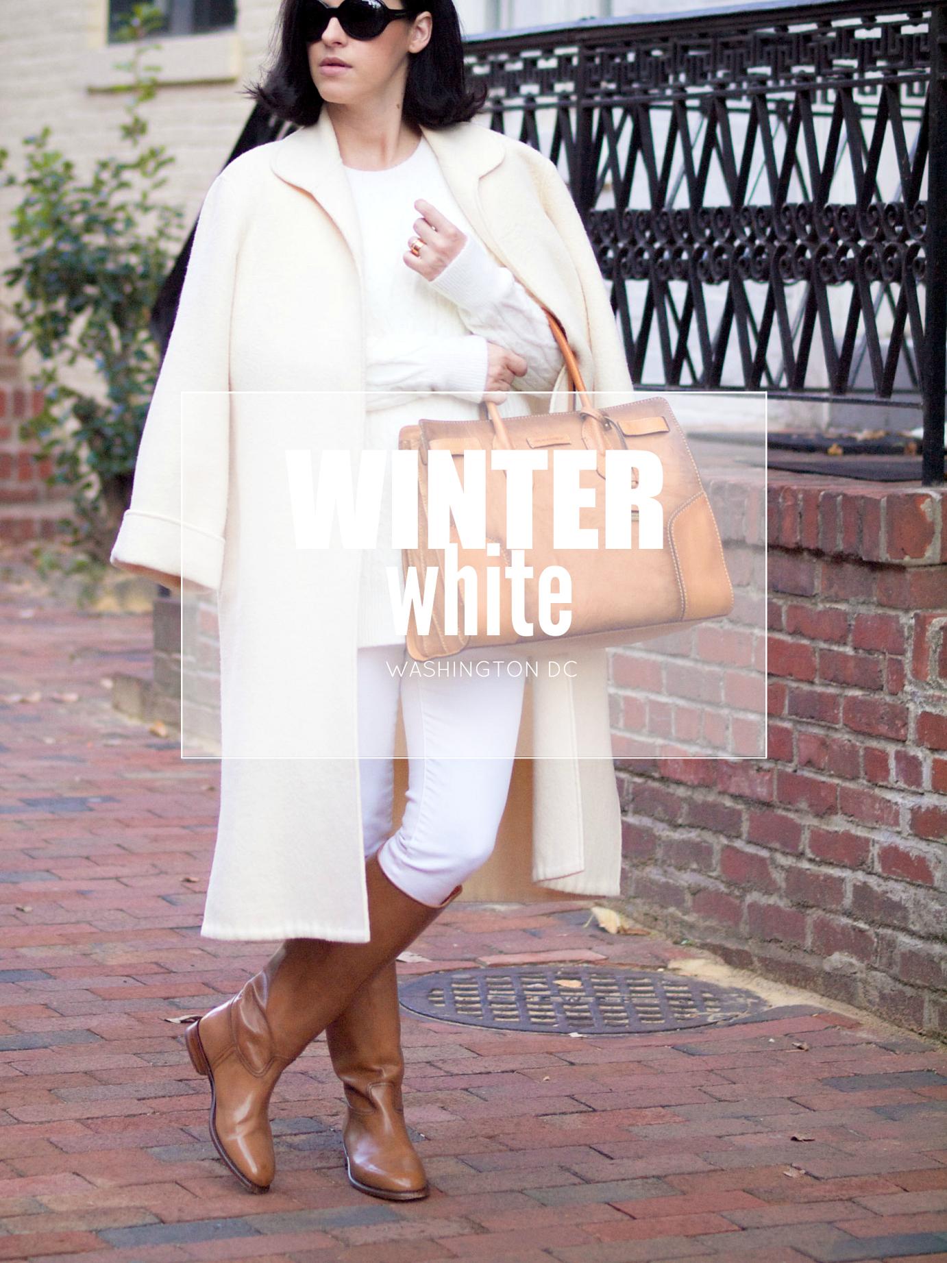 bittersweet colours, white coat winter, winter white, camel boots, frye boots, Philadelphia, fall street style, street style, white on white trend, valentino coat, maternity style, 23 weeks, white and camel, sweater weather,